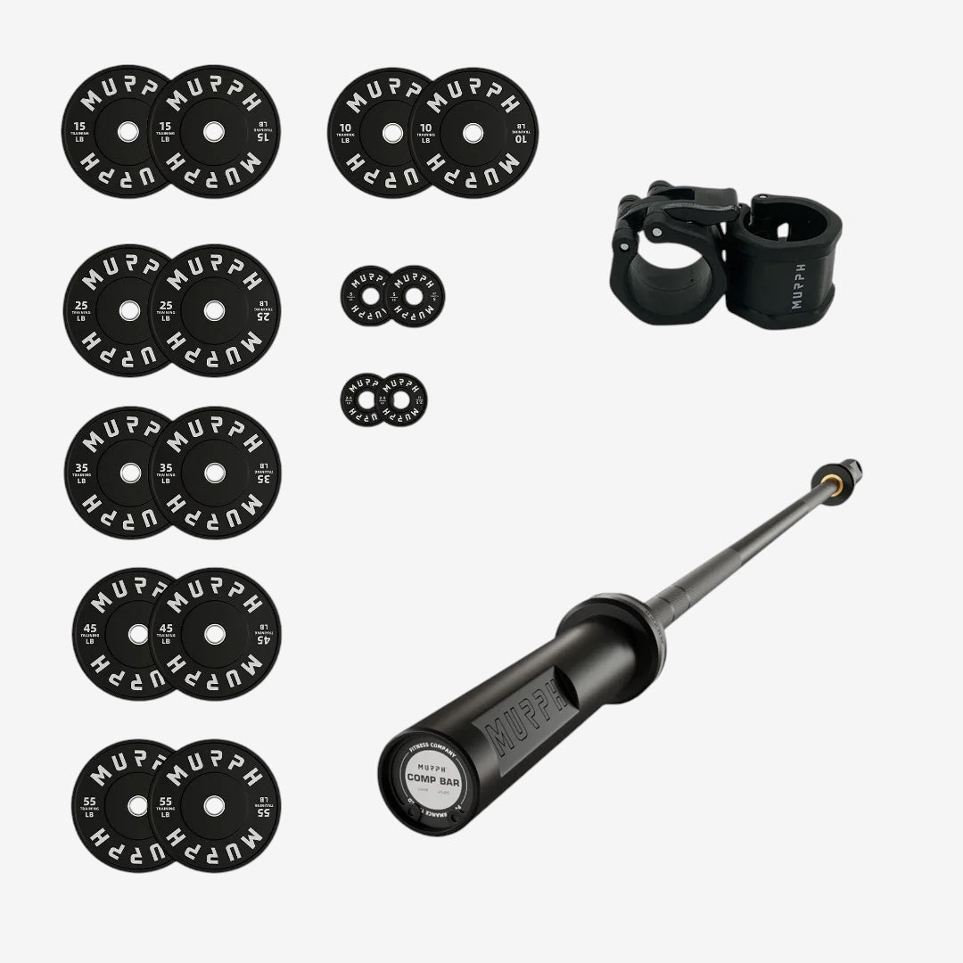 Training bumper plates kit 4.0 Murph 385lbs / Barre compétition