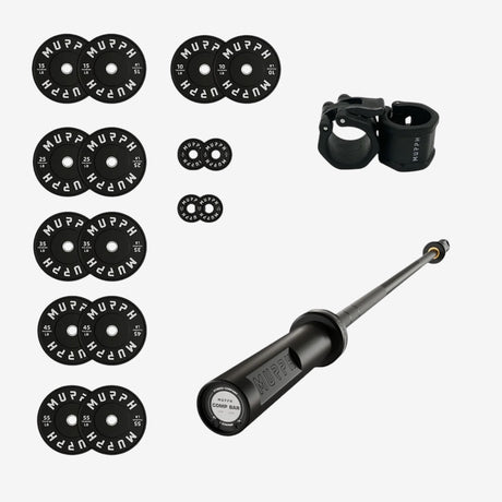 Training bumper plates kit 4.0 Murph 385lbs / Barre compétition