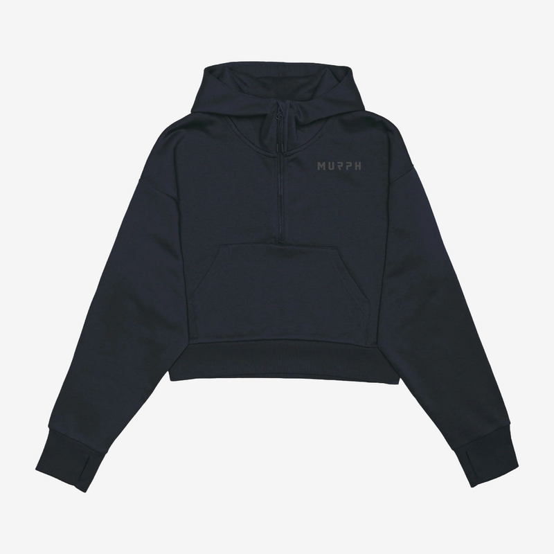 Hoodie Crop MURPH - Black