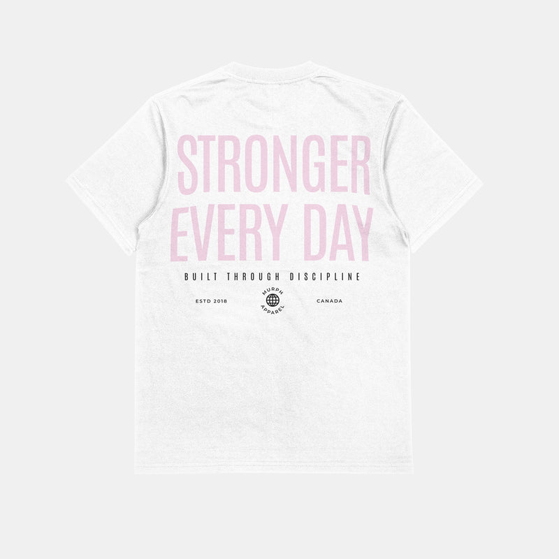 Murph Stronger Every Day T-Shirt — Regular Fit (White)