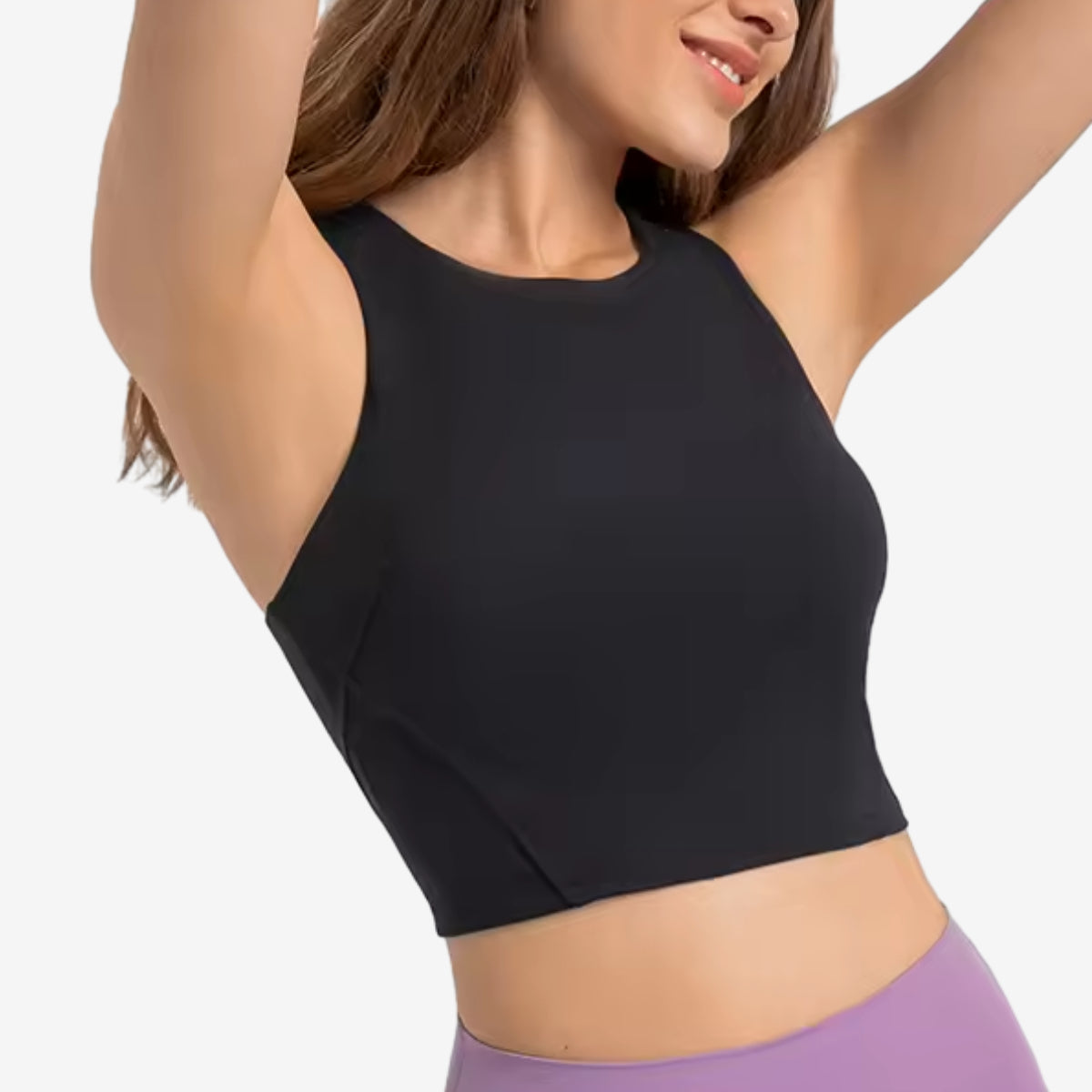 Murph Apex High-Neck Bra — Black