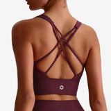 Murph Halo Cross Bra — Reddish Brown
