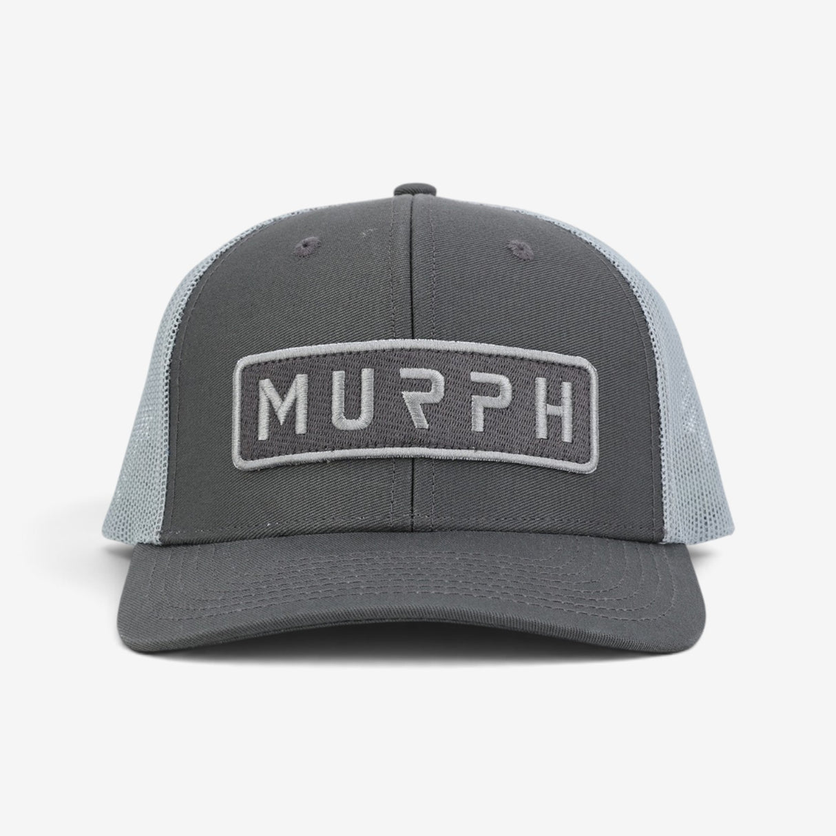 Casquette Murph Trucker Charcoal Gris – vue de face frontale