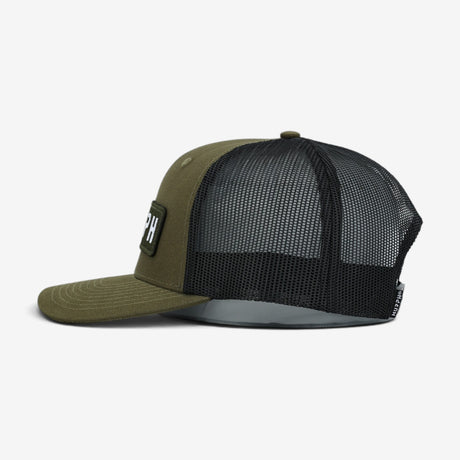 Murph Olive Black Trucker Cap – interior view