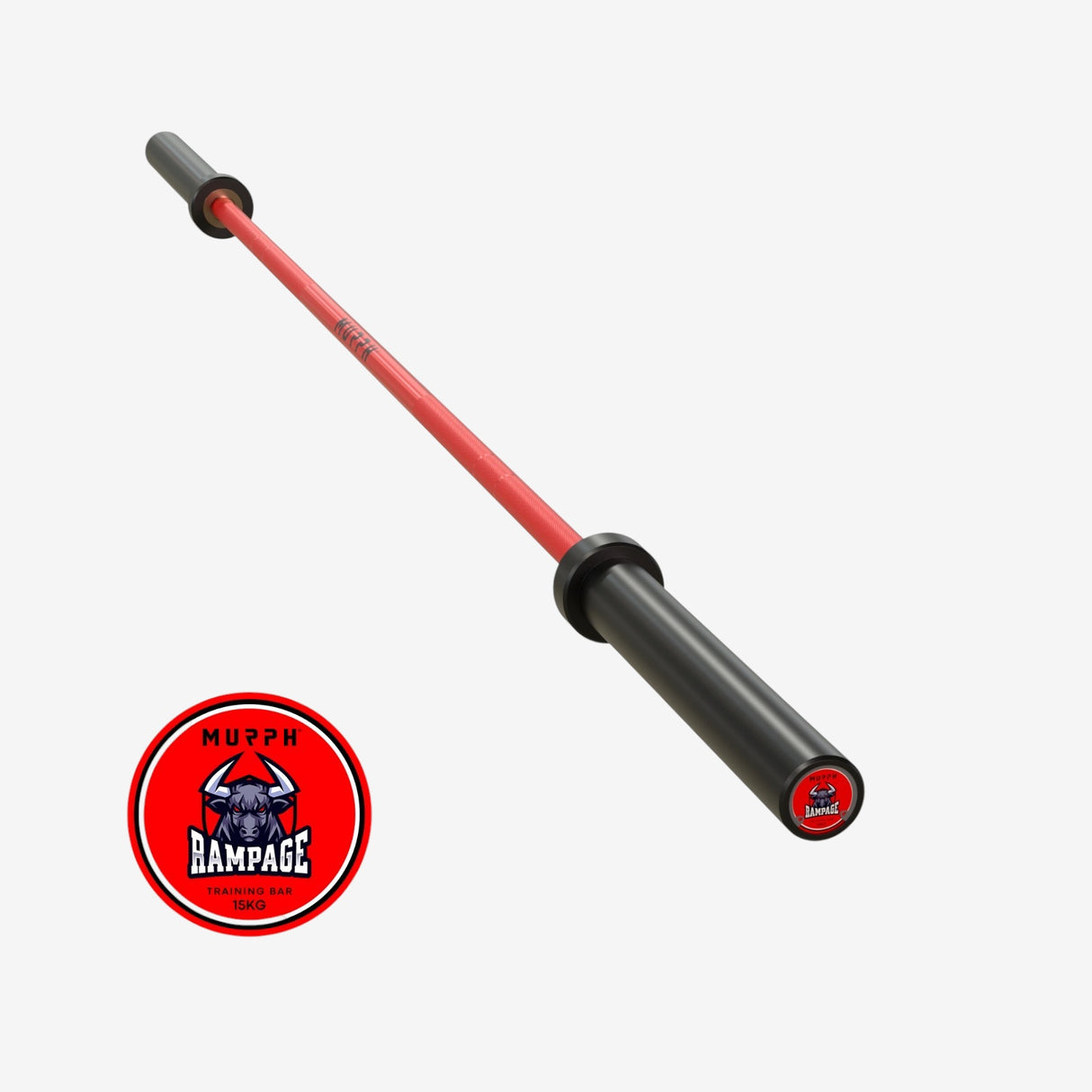Murph Rampage Training Bar 15KG – Cerakote Red