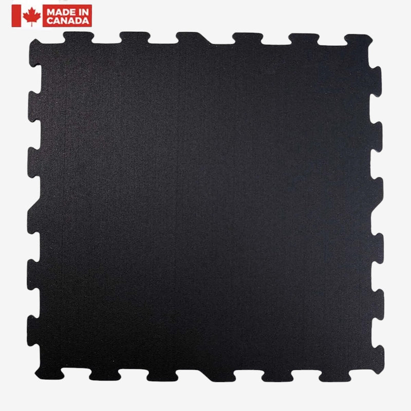 Tuile de caoutchouc 2'x2' - BLACK - Serie Classic 8mm