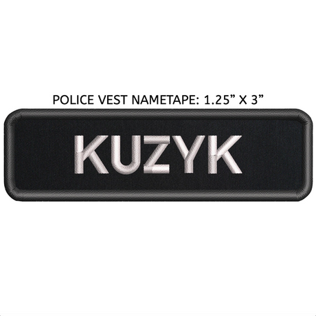 Patch personnalisé - Police