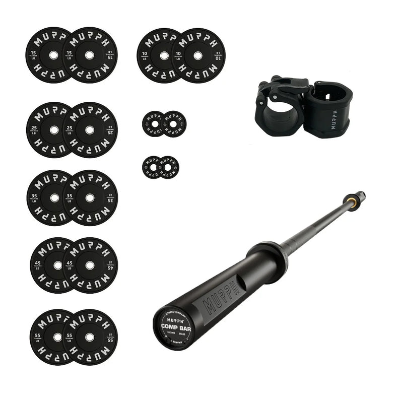 Training bumper plates kit 4.0 Murph 385lbs / Barre compétition